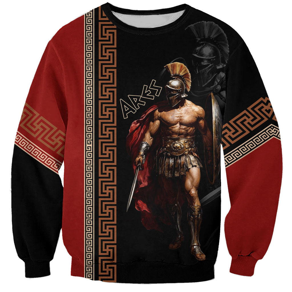 Ares Greek God Of War Sweatshirt Warrior Ancient Mythology