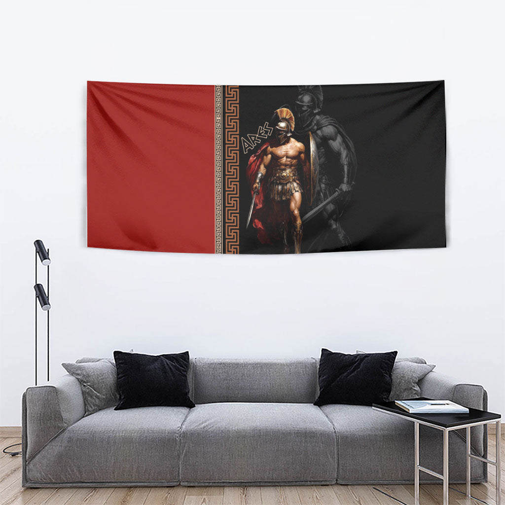 Ares Greek God Of War Tapestry Warrior Ancient Mythology