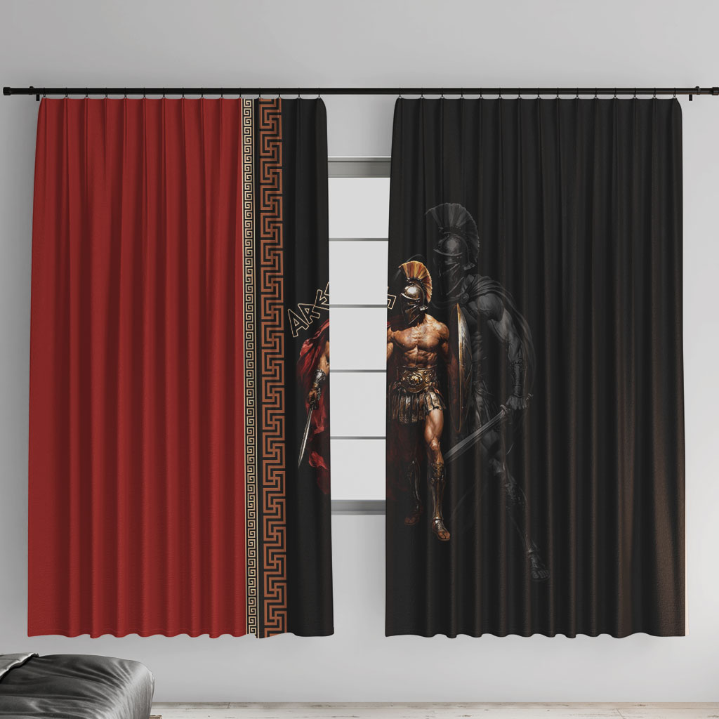 Ares Greek God Of War Window Curtain Warrior Ancient Mythology