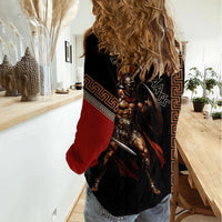 Ares Greek God Of War Women Casual Shirt Warrior Ancient Mythology