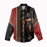 Ares Greek God Of War Women Casual Shirt Warrior Ancient Mythology