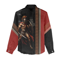 Ares Greek God Of War Women Casual Shirt Warrior Ancient Mythology