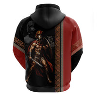Ares Greek God Of War Zip Hoodie Warrior Ancient Mythology