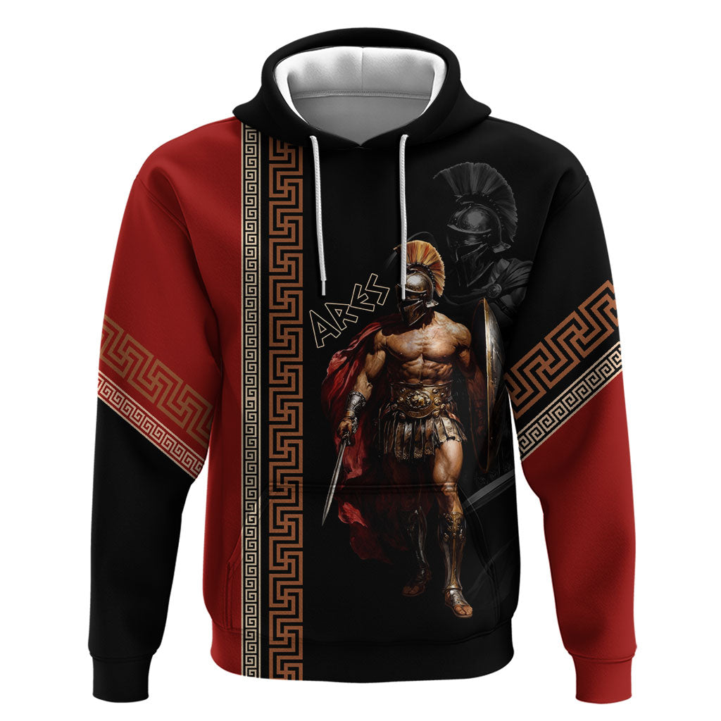 Ares Greek God Of War Zip Hoodie Warrior Ancient Mythology
