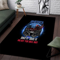 America Live It Love It Or Get The Hell Out Area Rug - Wonder Print Shop