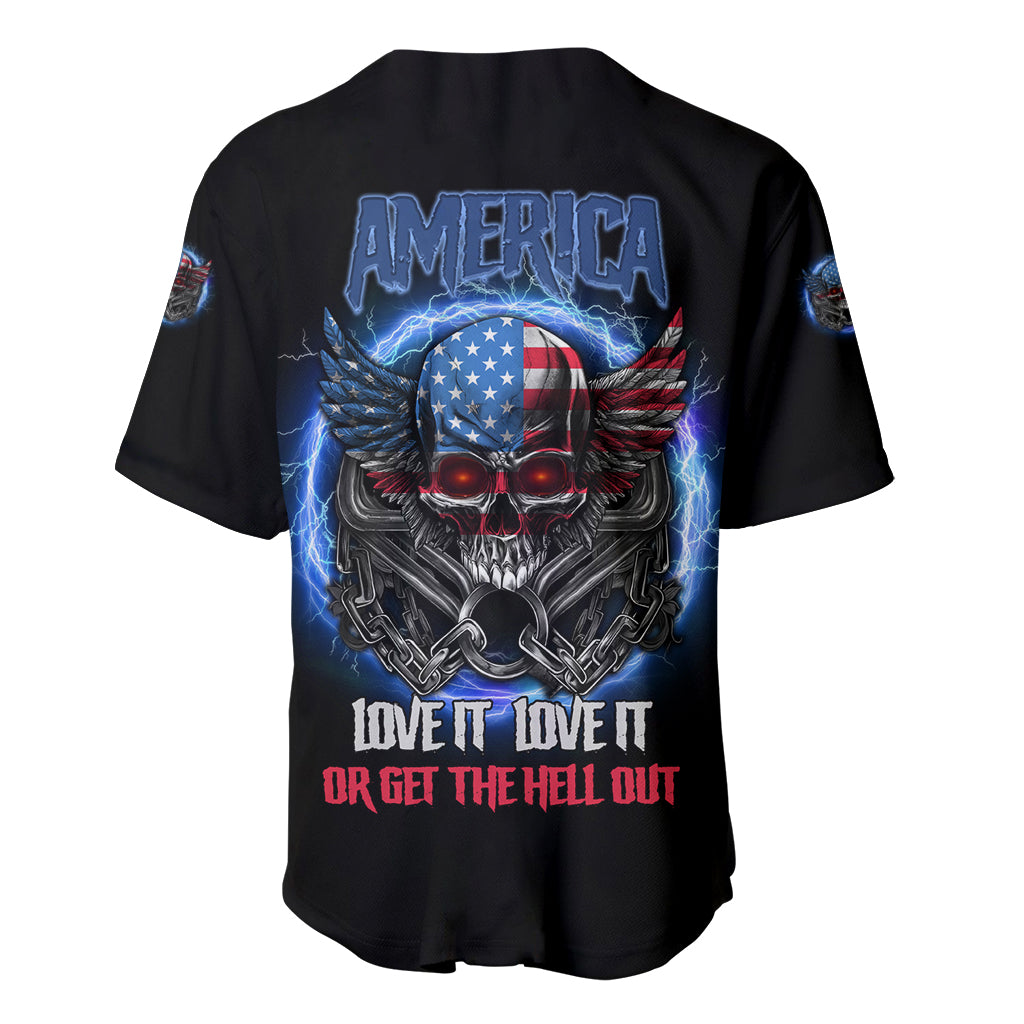 America Live It Love It Or Get The Hell Out Baseball Jersey - Wonder Print Shop