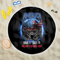 America Live It Love It Or Get The Hell Out Beach Blanket - Wonder Print Shop