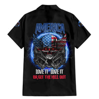 America Live It Love It Or Get The Hell Out Family Matching Mermaid Dress and Hawaiian Shirt - Wonder Print Shop