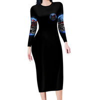 America Live It Love It Or Get The Hell Out Long Sleeve Bodycon Dress - Wonder Print Shop
