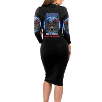 America Live It Love It Or Get The Hell Out Long Sleeve Bodycon Dress - Wonder Print Shop
