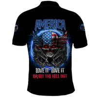 America Live It Love It Or Get The Hell Out Polo Shirt - Wonder Print Shop