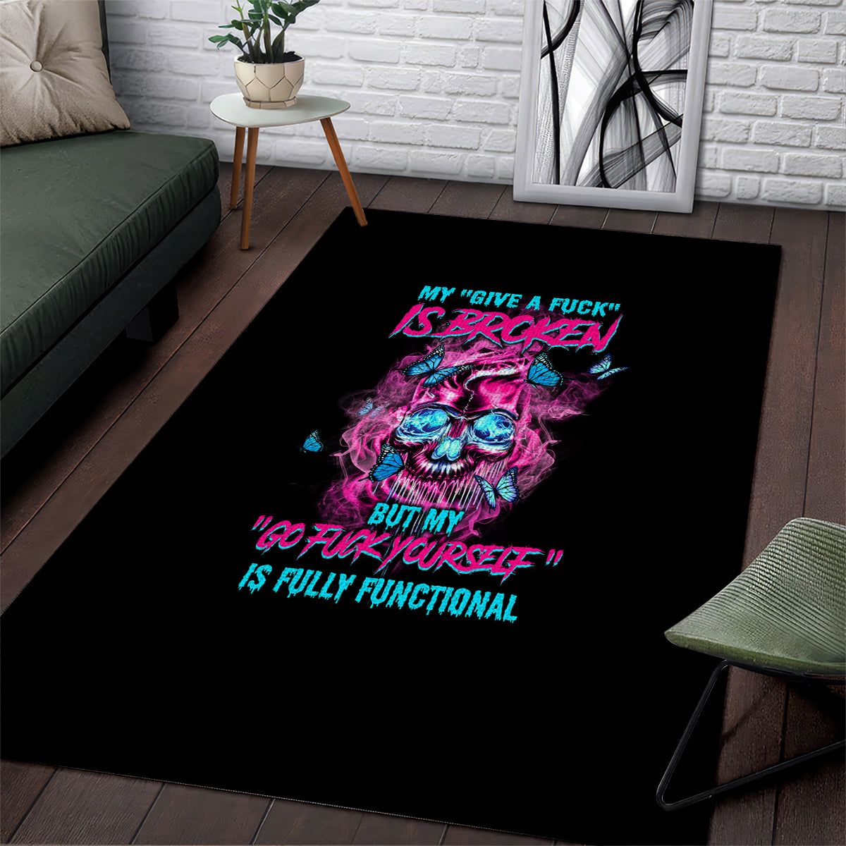 My Give A F Is Broken Area Rug - Wonder Print Shop