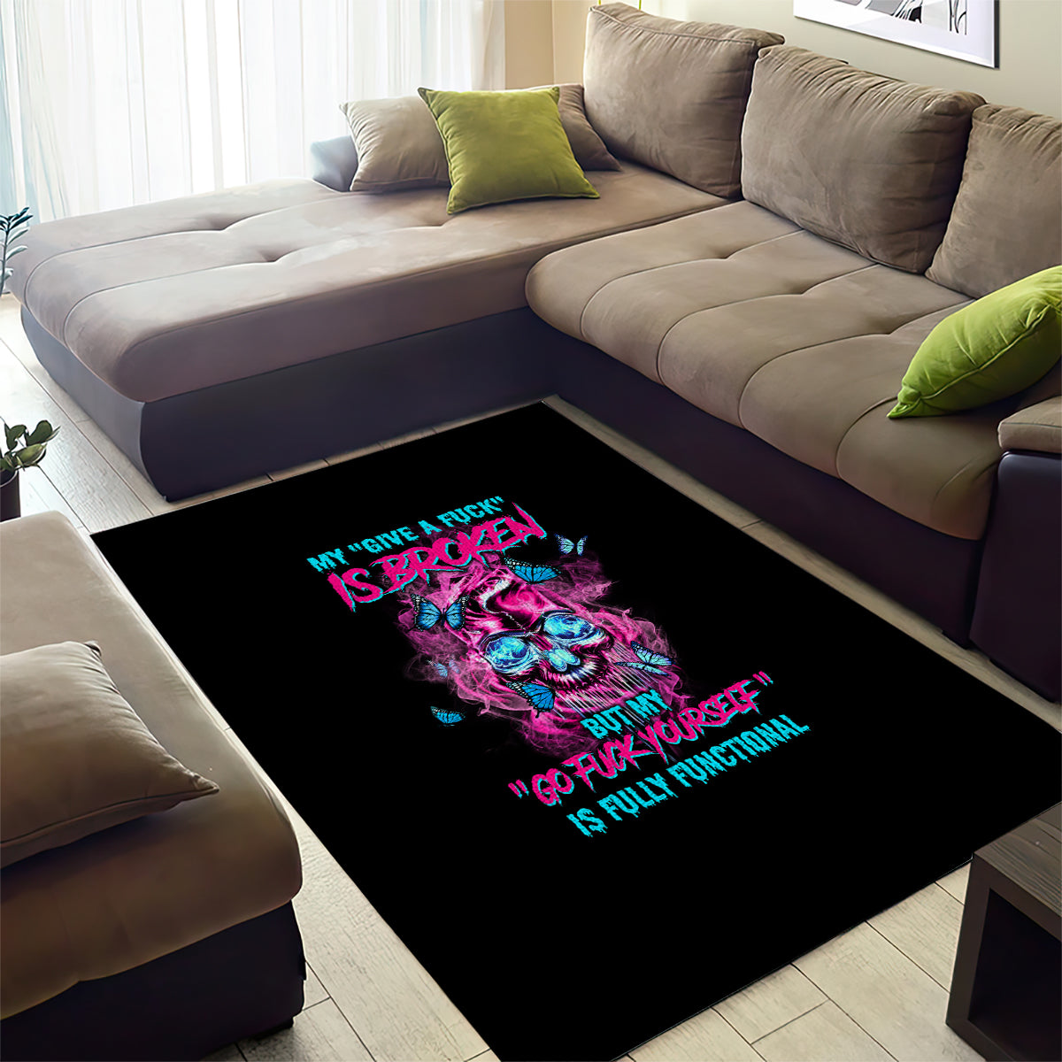 My Give A F Is Broken Area Rug - Wonder Print Shop