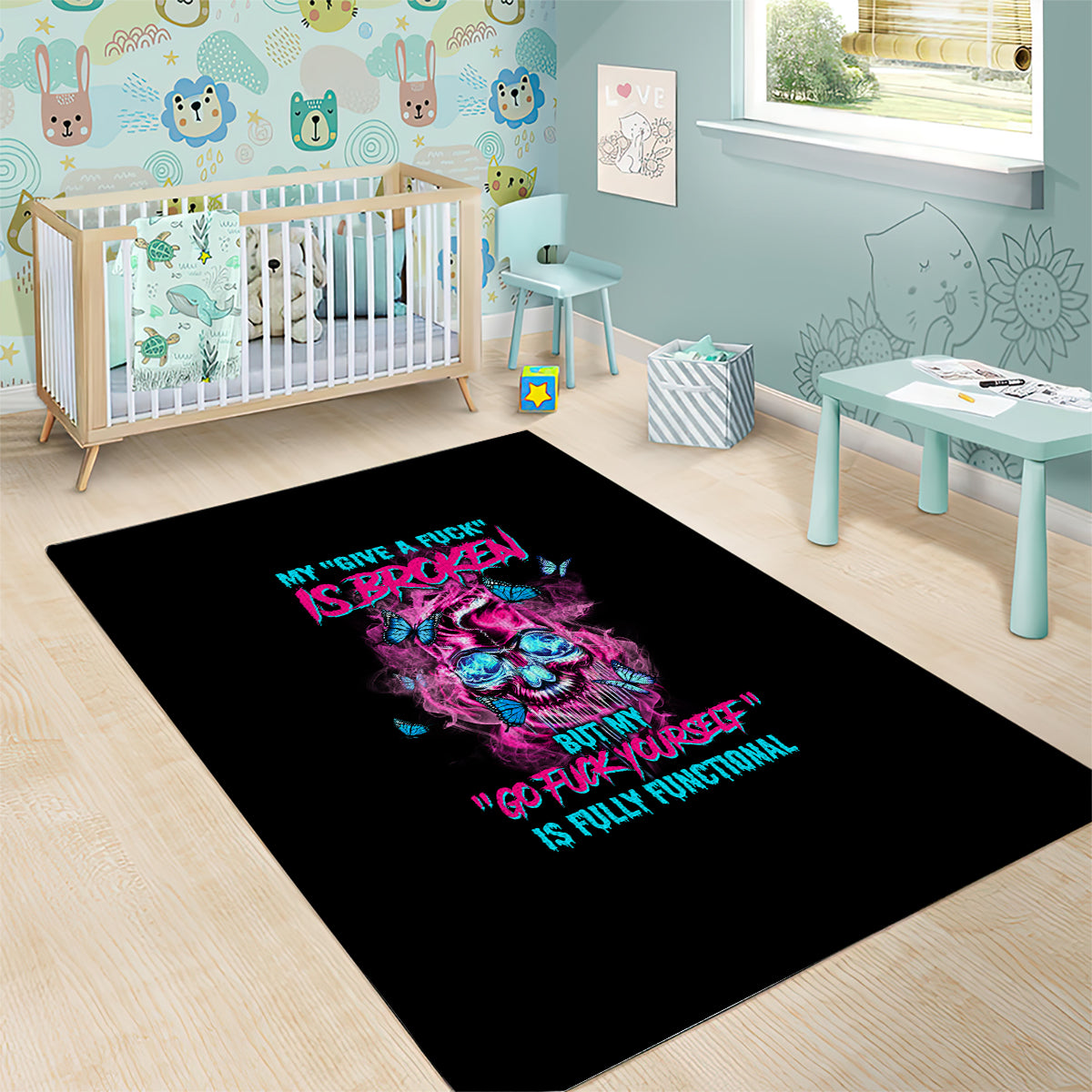 My Give A F Is Broken Area Rug - Wonder Print Shop