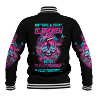 My Give A F Is Broken Baseball Jacket - Wonder Print Shop