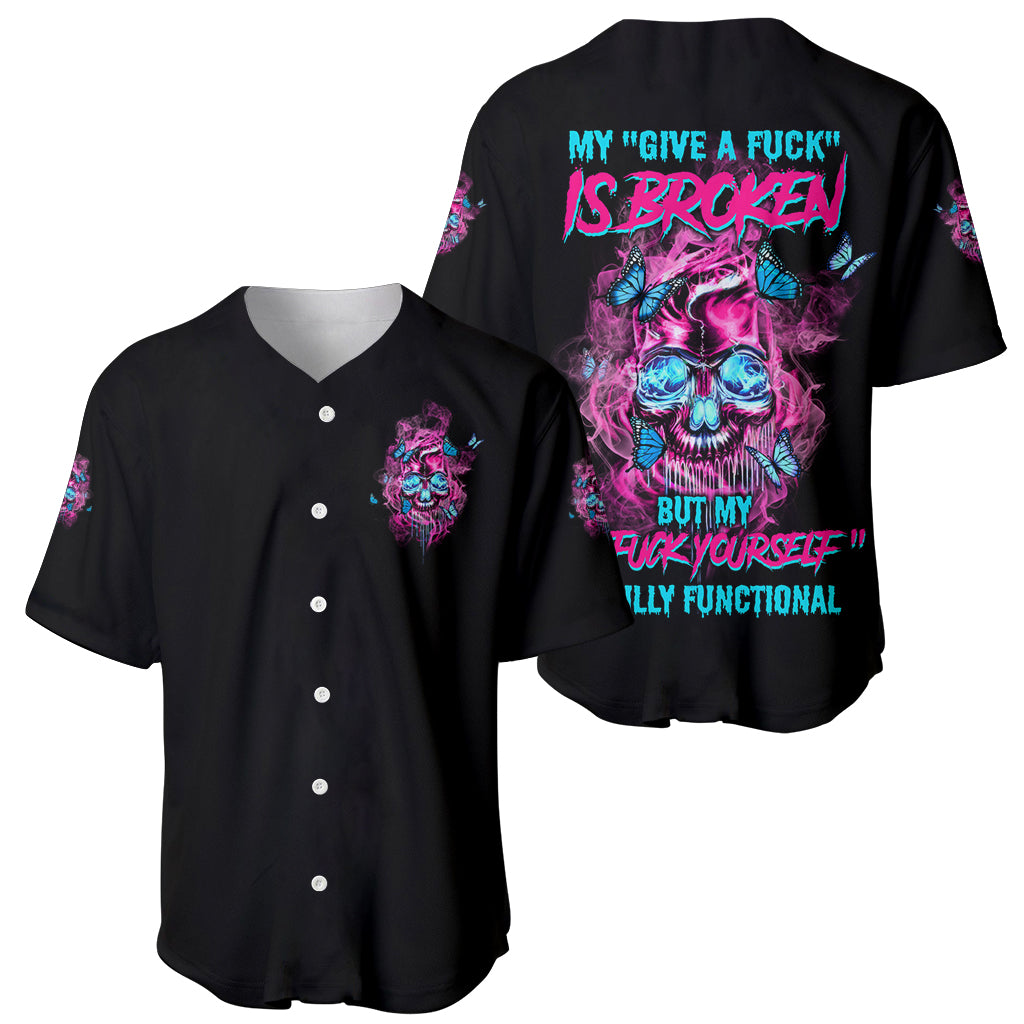 My Give A F Is Broken Baseball Jersey - Wonder Print Shop