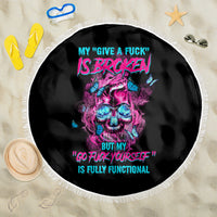 My Give A F Is Broken Beach Blanket - Wonder Print Shop