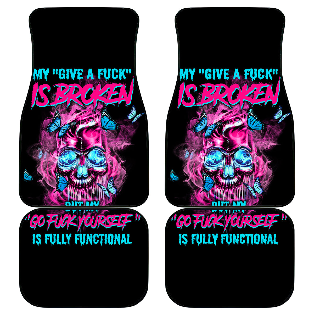 My Give A F Is Broken Car Mats - Wonder Print Shop