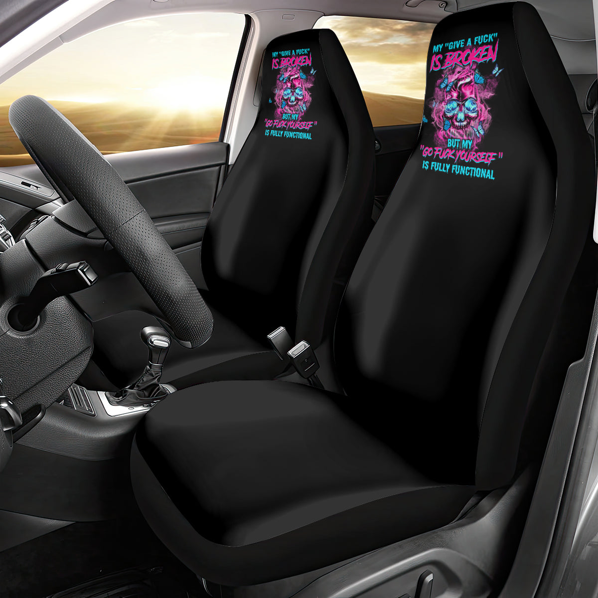 My Give A F Is Broken Car Seat Cover - Wonder Print Shop