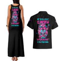 My Give A F Is Broken Couples Matching Tank Maxi Dress and Hawaiian Shirt - Wonder Print Shop