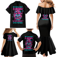 My Give A F Is Broken Family Matching Mermaid Dress and Hawaiian Shirt - Wonder Print Shop