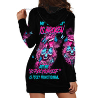 My Give A F Is Broken Hoodie Dress - Wonder Print Shop