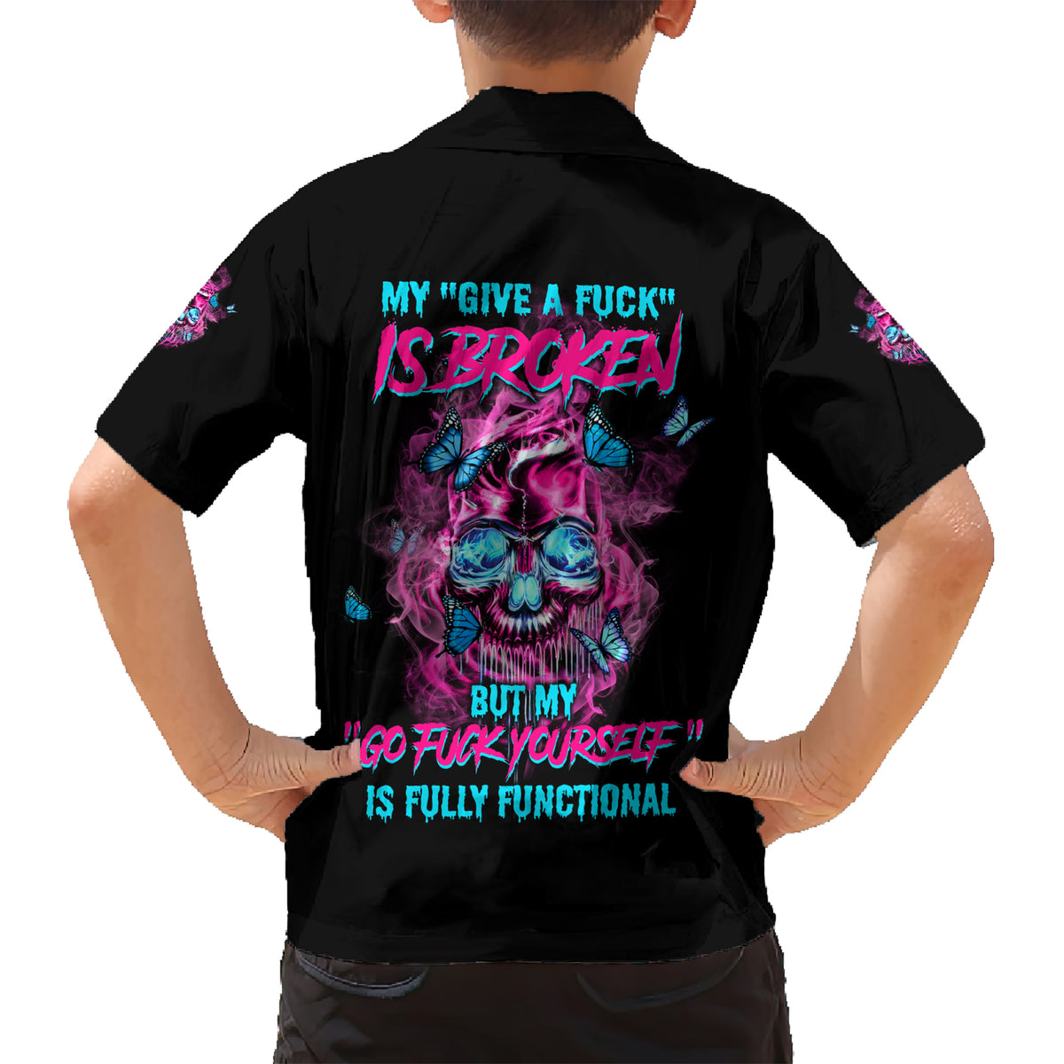 My Give A F Is Broken Kid Hawaiian Shirt - Wonder Print Shop