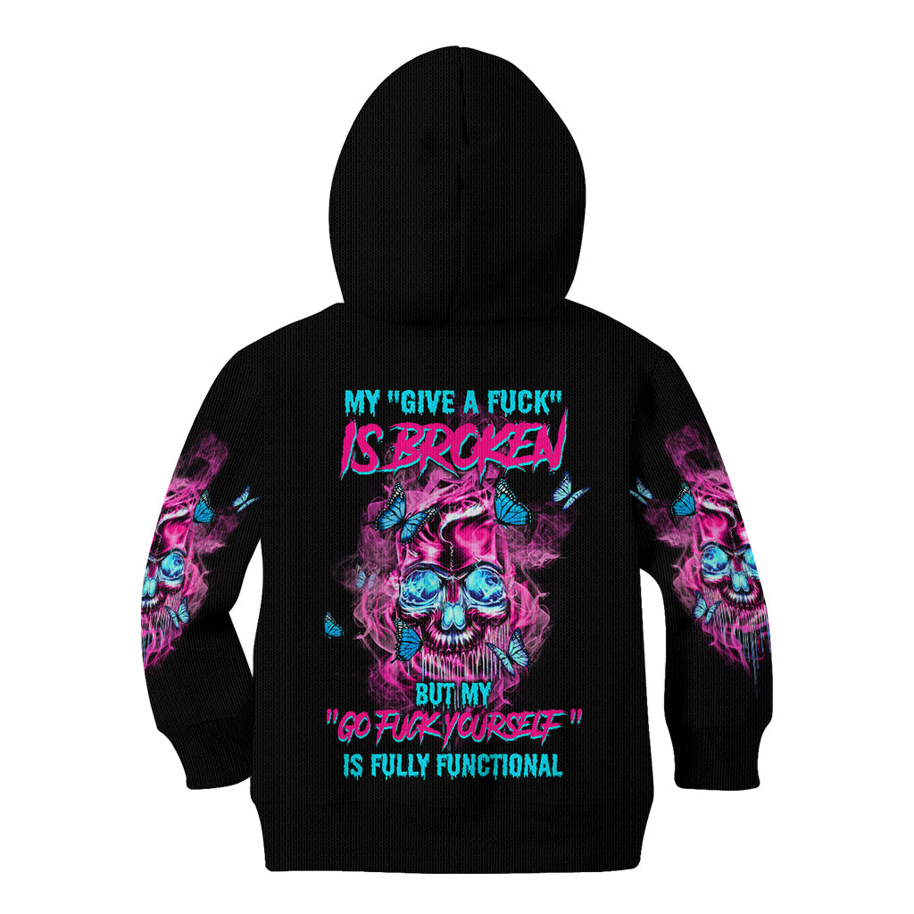 My Give A F Is Broken Kid Hoodie - Wonder Print Shop