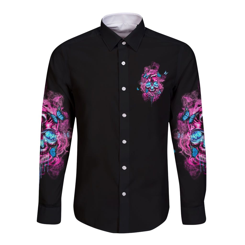 My Give A F Is Broken Long Sleeve Button Shirt - Wonder Print Shop