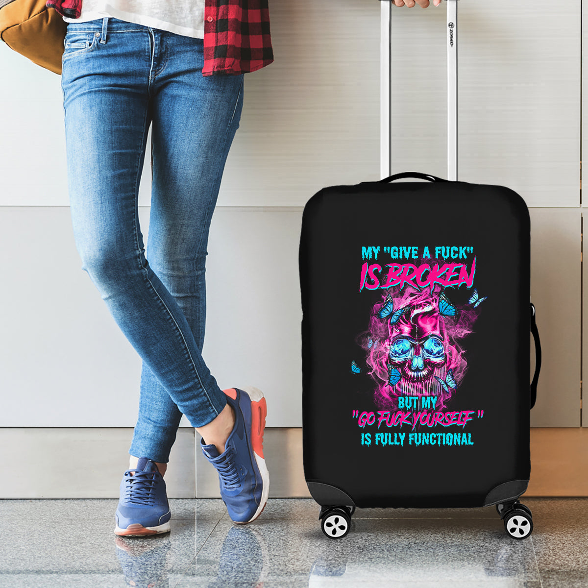 My Give A F Is Broken Luggage Cover - Wonder Print Shop