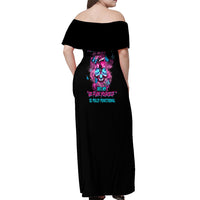 My Give A F Is Broken Off Shoulder Maxi Dress - Wonder Print Shop
