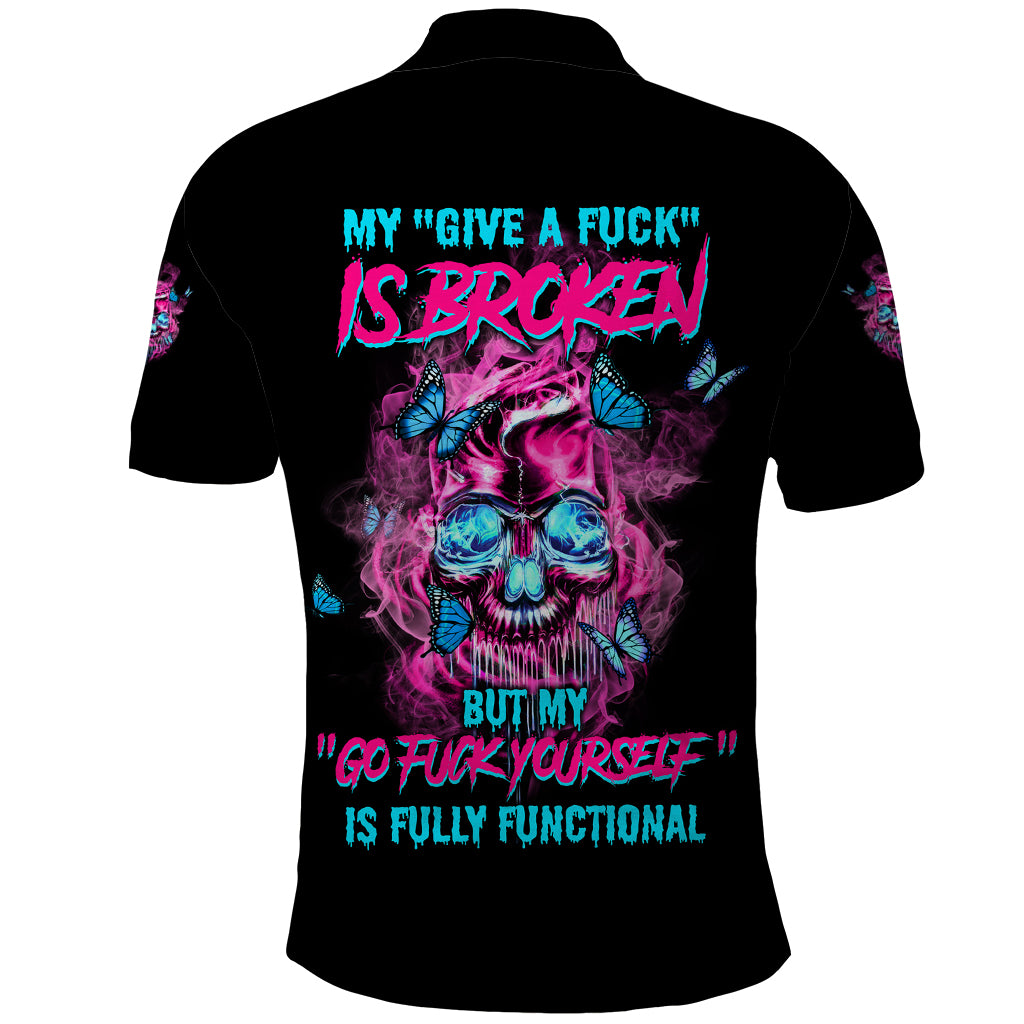 My Give A F Is Broken Polo Shirt - Wonder Print Shop