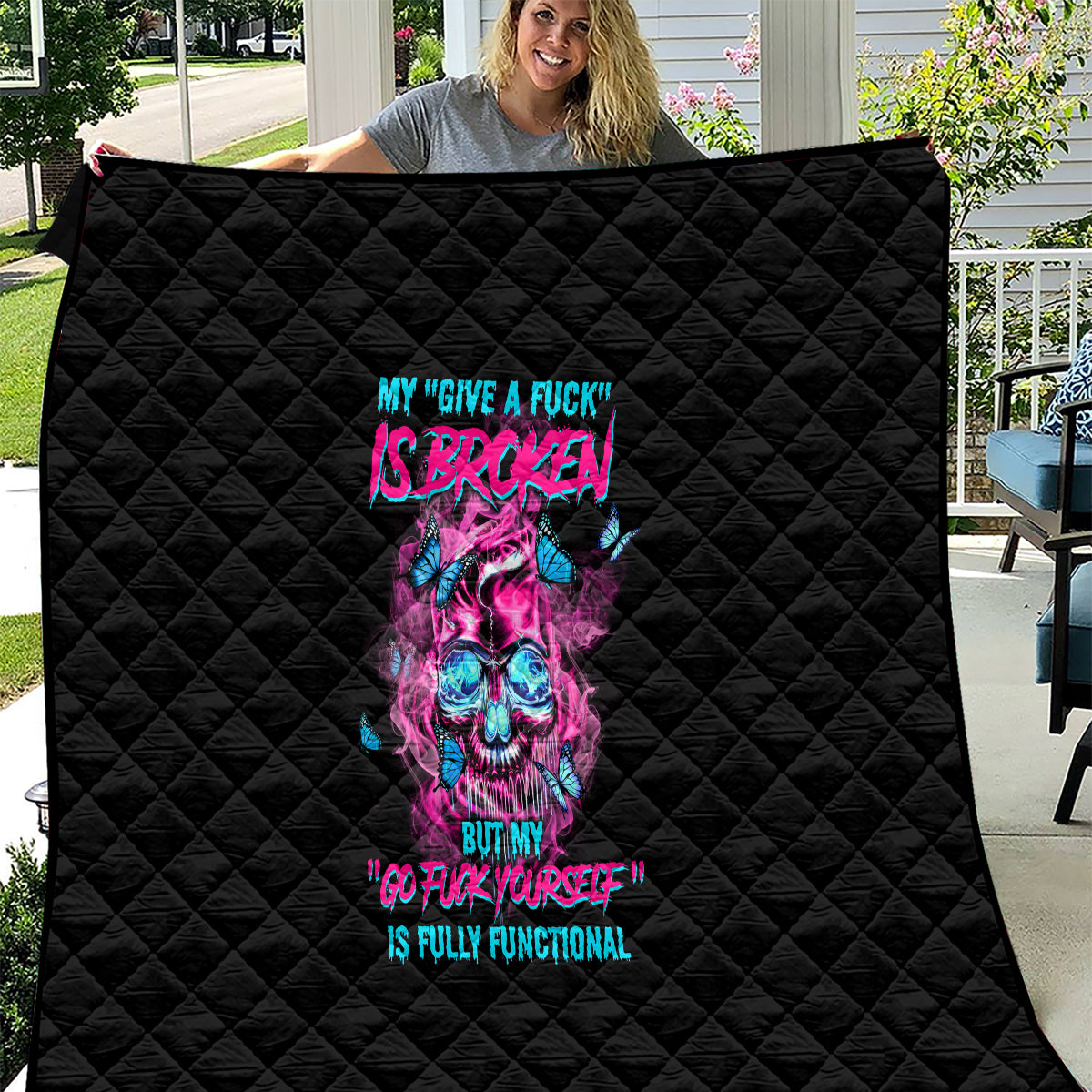 My Give A F Is Broken Quilt - Wonder Print Shop
