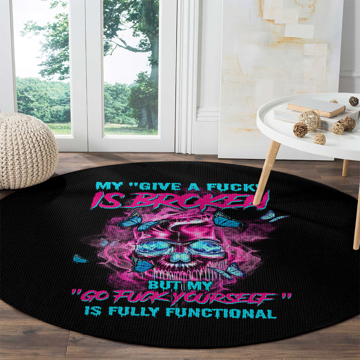 my-give-a-f-is-broken-round-carpet