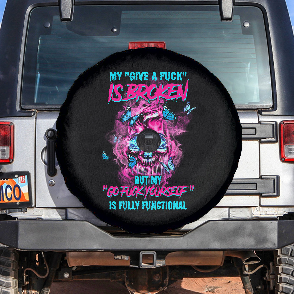 My Give A F Is Broken Spare Tire Cover - Wonder Print Shop