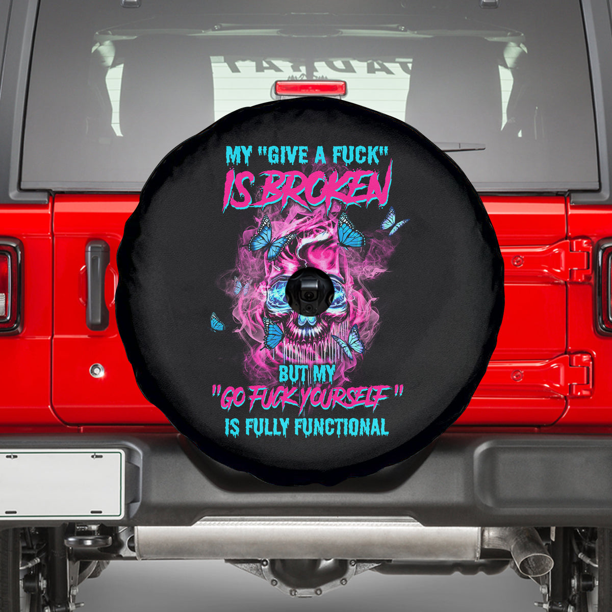 My Give A F Is Broken Spare Tire Cover - Wonder Print Shop