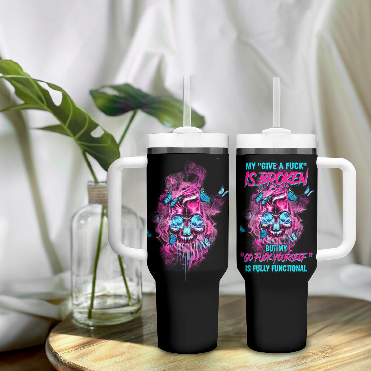 My Give A F Is Broken Tumbler With Handle - Wonder Print Shop