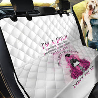 I'm A B Don't Try Me Rose Messy Bun Back Car Seat Cover - Wonder Print Shop