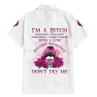 I'm A B Don't Try Me Rose Messy Bun Family Matching Mermaid Dress and Hawaiian Shirt - Wonder Print Shop