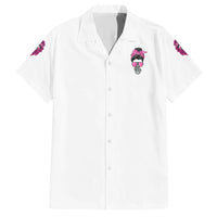 I'm A B Don't Try Me Rose Messy Bun Family Matching Short Sleeve Bodycon Dress and Hawaiian Shirt - Wonder Print Shop