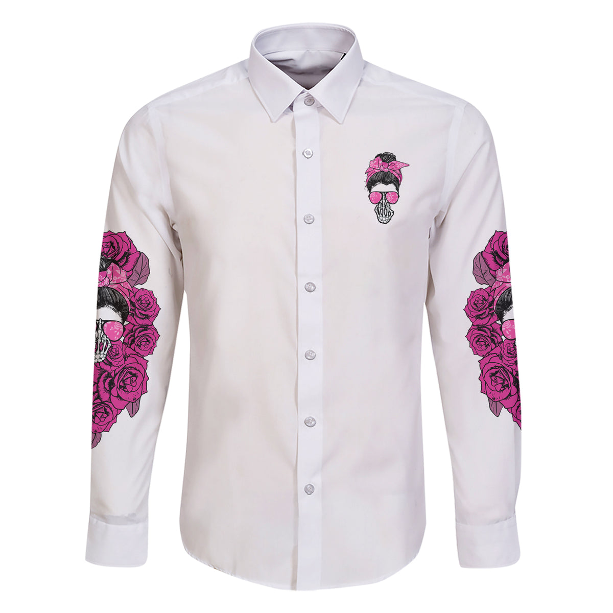 I'm A B Don't Try Me Rose Messy Bun Family Matching Short Sleeve Bodycon Dress and Hawaiian Shirt - Wonder Print Shop