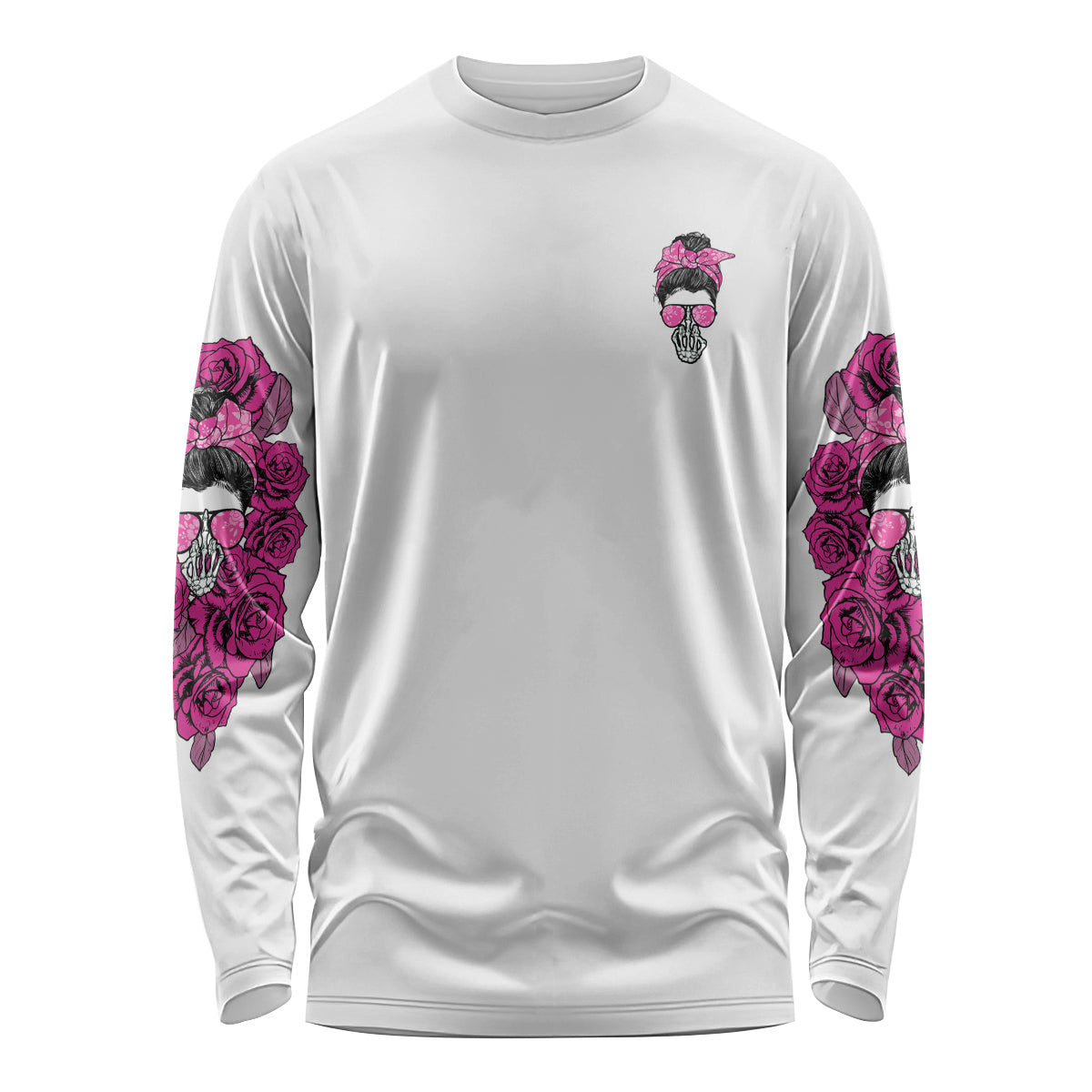 I'm A B Don't Try Me Rose Messy Bun Long Sleeve Shirt - Wonder Print Shop