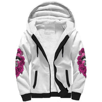 I'm A B Don't Try Me Rose Messy Bun Sherpa Hoodie - Wonder Print Shop