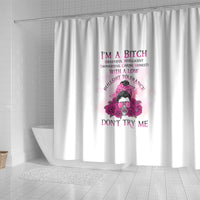 im-a-b-dont-try-me-rose-messy-bun-shower-curtain