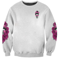 I'm A B Don't Try Me Rose Messy Bun Sweatshirt - Wonder Print Shop