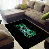 I'm Never Alone Skull Reaper Area Rug - Wonder Print Shop