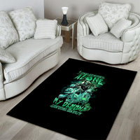 I'm Never Alone Skull Reaper Area Rug - Wonder Print Shop
