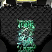 I'm Never Alone Skull Reaper Back Car Seat Cover - Wonder Print Shop