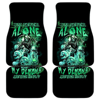 I'm Never Alone Skull Reaper Car Mats - Wonder Print Shop
