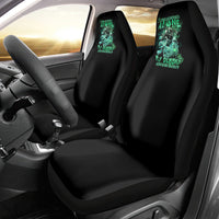 I'm Never Alone Skull Reaper Car Seat Cover - Wonder Print Shop